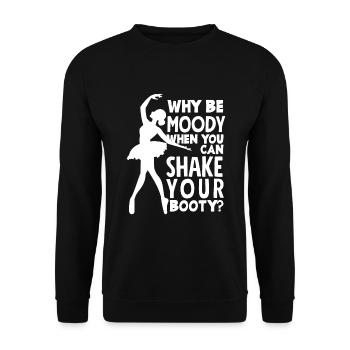 Süßes Ballerina Ballettänzerin Geschenk - Unisex Pullover - Schwarz - Vorne - Alina (178cm) & Michal (187cm)