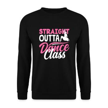 Süßes Ballerina Ballettänzerin Geschenk - Unisex Pullover - Schwarz - Vorne - Alina (178cm) & Michal (187cm)