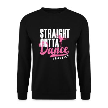 Süßes Ballerina Ballettänzerin Geschenk - Unisex Pullover - Schwarz - Vorne - Alina (178cm) & Michal (187cm)