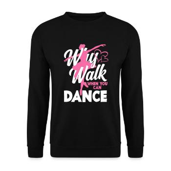 Süßes Ballerina Ballettänzerin Geschenk - Unisex Pullover - Schwarz - Vorne - Alina (178cm) & Michal (187cm)