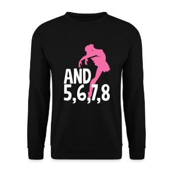 Süßes Ballerina Ballettänzerin Geschenk - Unisex Pullover - Schwarz - Vorne - Alina (178cm) & Michal (187cm)