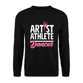 Süßes Ballerina Ballettänzerin Geschenk - Unisex Pullover - Schwarz - Vorne - Alina (178cm) & Michal (187cm)