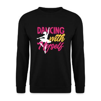 Süßes Ballerina Ballettänzerin Geschenk - Unisex Pullover - Schwarz - Vorne - Alina (178cm) & Michal (187cm)
