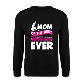 Süßes Ballerina Ballettänzerin Geschenk - Unisex Pullover - Schwarz - Vorne - Alina (178cm) & Michal (187cm)