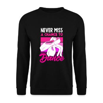 Süßes Ballerina Ballettänzerin Geschenk - Unisex Pullover - Schwarz - Vorne - Alina (178cm) & Michal (187cm)