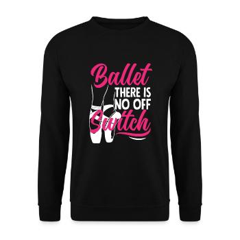 Süßes Ballerina Ballettänzerin Geschenk - Unisex Pullover - Schwarz - Vorne - Alina (178cm) & Michal (187cm)