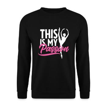 Süßes Ballerina Ballettänzerin Geschenk - Unisex Pullover - Schwarz - Vorne - Alina (178cm) & Michal (187cm)