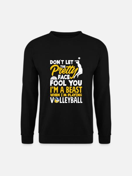 Lustiges Volleyball Geschenk - Unisex Pullover - Schwarz
