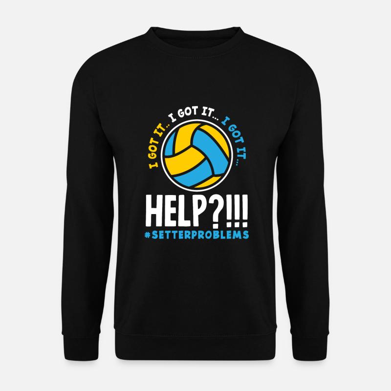 Lustiges Volleyball Geschenk - Unisex Pullover - Schwarz