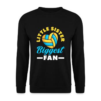 Lustiges Volleyball Geschenk - Unisex Pullover - Schwarz - Vorne - Alina (178cm) & Michal (187cm)