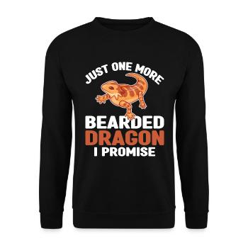 Dragon barbu cool pour hommes et femmes, - Sweat-shirt Unisexe - noir - Devant - Alina (178cm) & Michal (187cm)