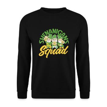 Funny Irishman Ireland Gift - Unisex Sweatshirt - black - Front - Alina (178cm) & Michal (187cm)