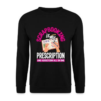 Memory Book, Scrapbook, Scrapbook, Scrapbook, Scrapbook - Unisex Sweatshirt - black - Front - Alina (178cm) & Michal (187cm)