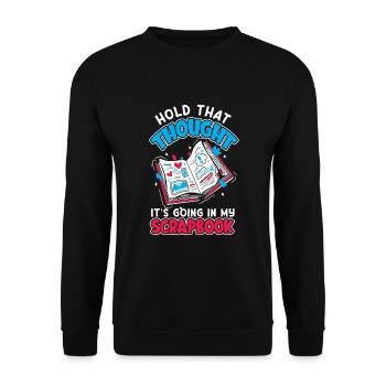 Memory Book, Scrapbook, Scrapbook, Scrapbook, Scrapbook - Unisex Sweatshirt - black - Front - Alina (178cm) & Michal (187cm)