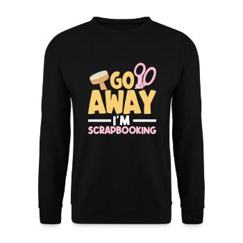 Memory Book, Scrapbook, Scrapbook, Scrapbook, Scrapbook - Unisex Sweatshirt - black - Front - Alina (178cm) & Michal (187cm)