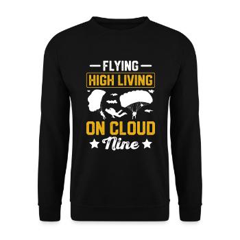 Skydiving Skydiving - Unisex Sweatshirt - black - Front - Alina (178cm) & Michal (187cm)