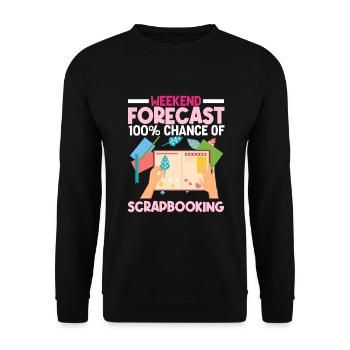 Memory Book, Scrapbook, Scrapbook, Scrapbook, Scrapbook - Unisex Sweatshirt - black - Front - Alina (178cm) & Michal (187cm)