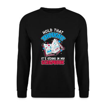 Memory Book, Scrapbook, Scrapbook, Scrapbook, Scrapbook - Unisex Sweatshirt - black - Front - Alina (178cm) & Michal (187cm)