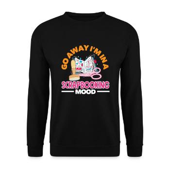 Memory Book, Scrapbook, Scrapbook, Scrapbook, Scrapbook - Unisex Sweatshirt - black - Front - Alina (178cm) & Michal (187cm)