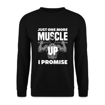 Calisthenics Training Fitness Workout - Unisex Sweatshirt - black - Front - Alina (178cm) & Michal (187cm)
