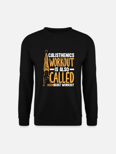 Calisthenics Training Fitness Workout - Unisex Pullover - Schwarz