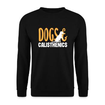 Calisthenics Training Fitness Workout - Unisex Sweatshirt - black - Front - Alina (178cm) & Michal (187cm)