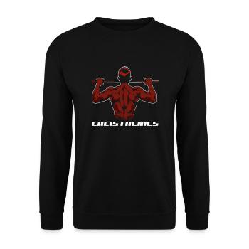 Calisthenics Training Fitness Workout - Unisex Sweatshirt - black - Front - Alina (178cm) & Michal (187cm)