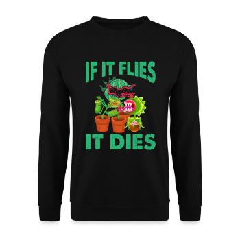 Awesome Day Get More Carnivorous Plants - Unisex Pullover - Schwarz - Vorne - Alina (178cm) & Michal (187cm)