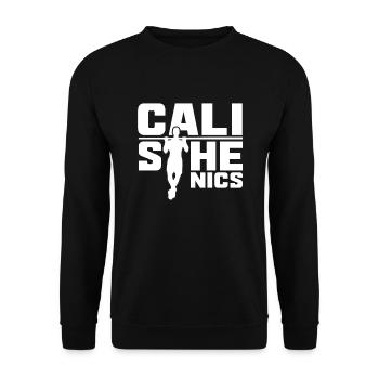 Calisthenics Training Fitness Workout - Unisex Sweatshirt - black - Front - Alina (178cm) & Michal (187cm)