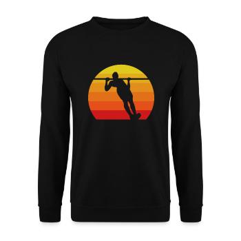 Calisthenics Training Fitness Workout - Unisex Sweatshirt - black - Front - Alina (178cm) & Michal (187cm)