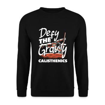 Calisthenics Training Fitness Workout - Unisex Sweatshirt - black - Front - Alina (178cm) & Michal (187cm)