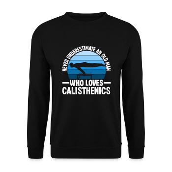 Calisthenics Training Fitness Workout - Unisex Sweatshirt - black - Front - Alina (178cm) & Michal (187cm)