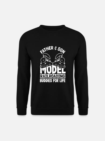 Lustiges Zug Liebhaber Züge Lokomotive Geschenk - Unisex Pullover - Schwarz