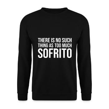 Design « Ne touchez pas à mon Sofrito ou à ma fille » - Sweat-shirt Unisexe - noir - Devant - Alina (178cm) & Michal (187cm)