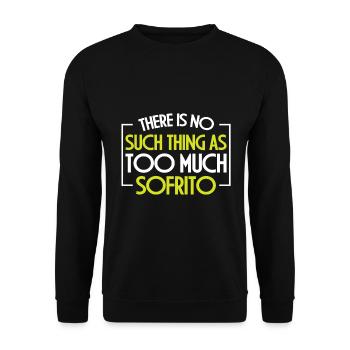 Design « Ne touchez pas à mon Sofrito ou à ma fille » - Sweat-shirt Unisexe - noir - Devant - Alina (178cm) & Michal (187cm)