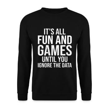 Politische Debatten Kunst Kontroverse Debatten - Unisex Pullover - Schwarz - Vorne - Alina (178cm) & Michal (187cm)