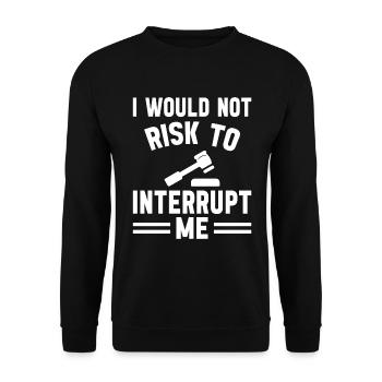 Navigieren Sie Mit Spannenden Debatten Durch Die - Unisex Pullover - Schwarz - Vorne - Alina (178cm) & Michal (187cm)