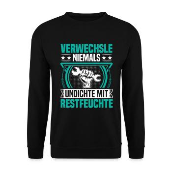 Outil de construction de climatisation pour les techniciens en réfrigération - Sweat-shirt Unisexe - noir - Devant - Alina (178cm) & Michal (187cm)