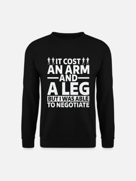 Amputation Lost Leg - Unisex Sweatshirt - black
