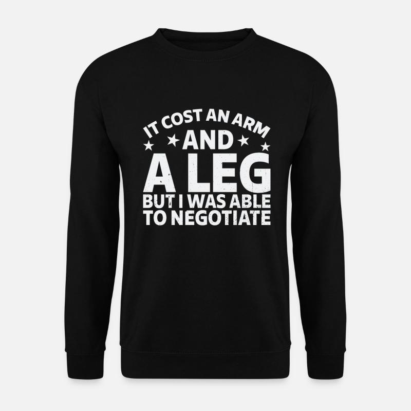 Amputation Lost Leg - Unisex Sweatshirt - black
