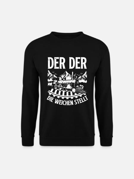 Modeleisenbahn Beleuchtung Eisenbahnliebhaber - Unisex Pullover - Schwarz