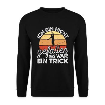 Slaclkine Indoor Set Slacklining Kinder Slackliner - Unisex Pullover - Schwarz - Vorne - Alina (178cm) & Michal (187cm)
