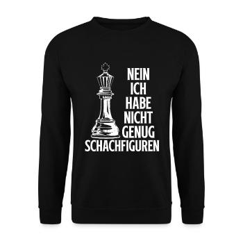 Chess Strategy Chess Player Board Game Chess - Unisex Sweatshirt - black - Front - Alina (178cm) & Michal (187cm)