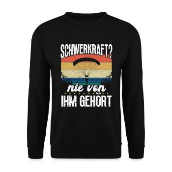 Accessoires de parachutisme Parachutistes - Sweat-shirt Unisexe - noir - Devant - Alina (178cm) & Michal (187cm)