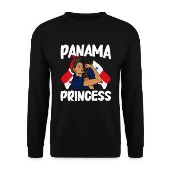 Panama Flag Panamanian Panama Flag - Unisex Sweatshirt - black - Front - Alina (178cm) & Michal (187cm)