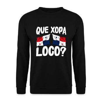 Panama Flag Panamanian Panama Flag - Unisex Sweatshirt - black - Front - Alina (178cm) & Michal (187cm)