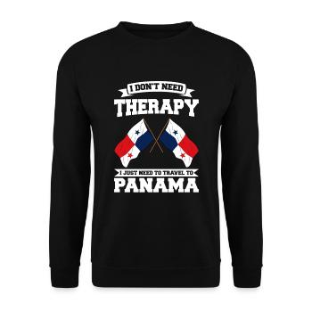 Panama Flag Panamanian Panama Flag - Unisex Sweatshirt - black - Front - Alina (178cm) & Michal (187cm)