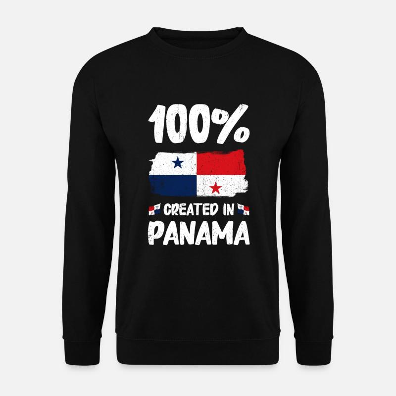 Panama Flagge Panamaisch Panama Fahne - Unisex Pullover - Schwarz