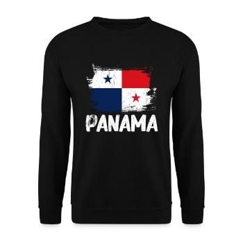 Panama Flag Panamanian Panama Flag - Unisex Sweatshirt - black - Front - Alina (178cm) & Michal (187cm)