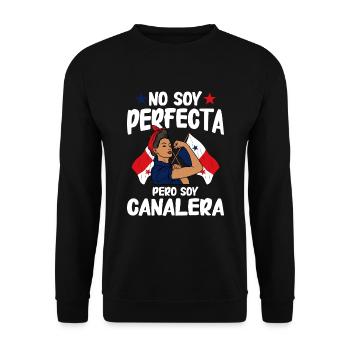 Panama Flag Panamanian Panama Flag - Unisex Sweatshirt - black - Front - Alina (178cm) & Michal (187cm)